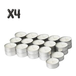 Set of 4 Scandinavian Woods Tealight Candles